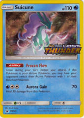 Suicune SM149 Wave Holo Promo - SM8 Lost Thunder Prerelease